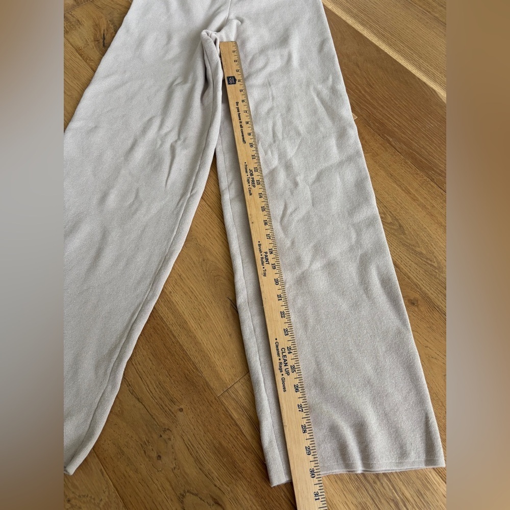 H&M knit trousers cream size small - Picture 2 of 5